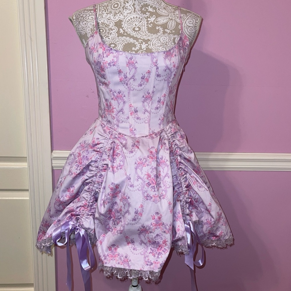 Dolls kill sugar thrillz corset dress fairycore Victorian art renaissance fairy
